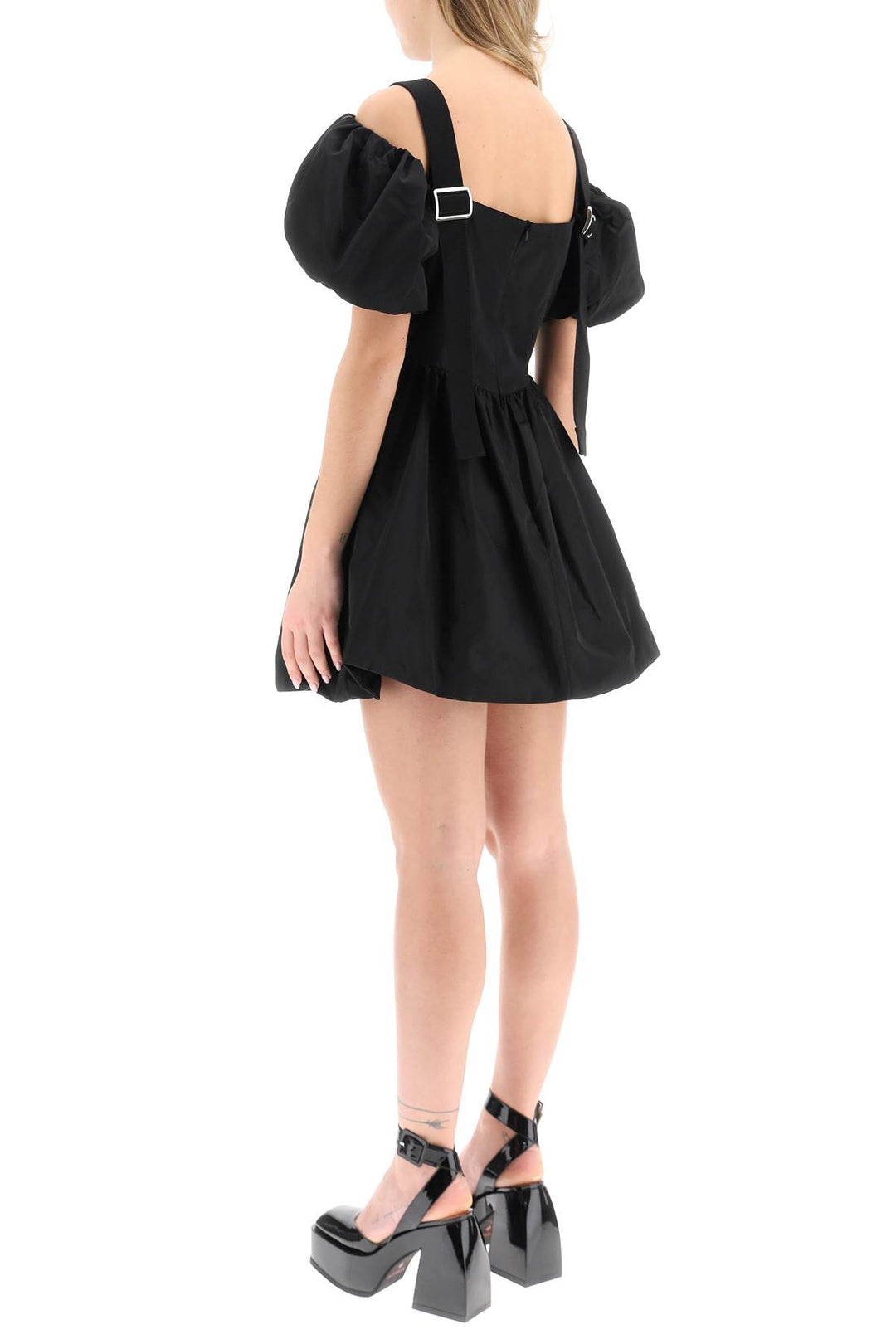 Off The Shoulder Taffeta Mini Dress With Slider Straps - Simone Rocha - Women