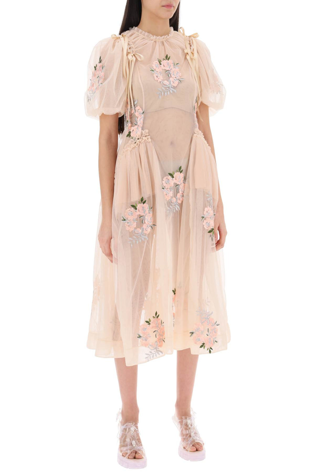 Embroidered Tulle Dress - Simone Rocha - Women