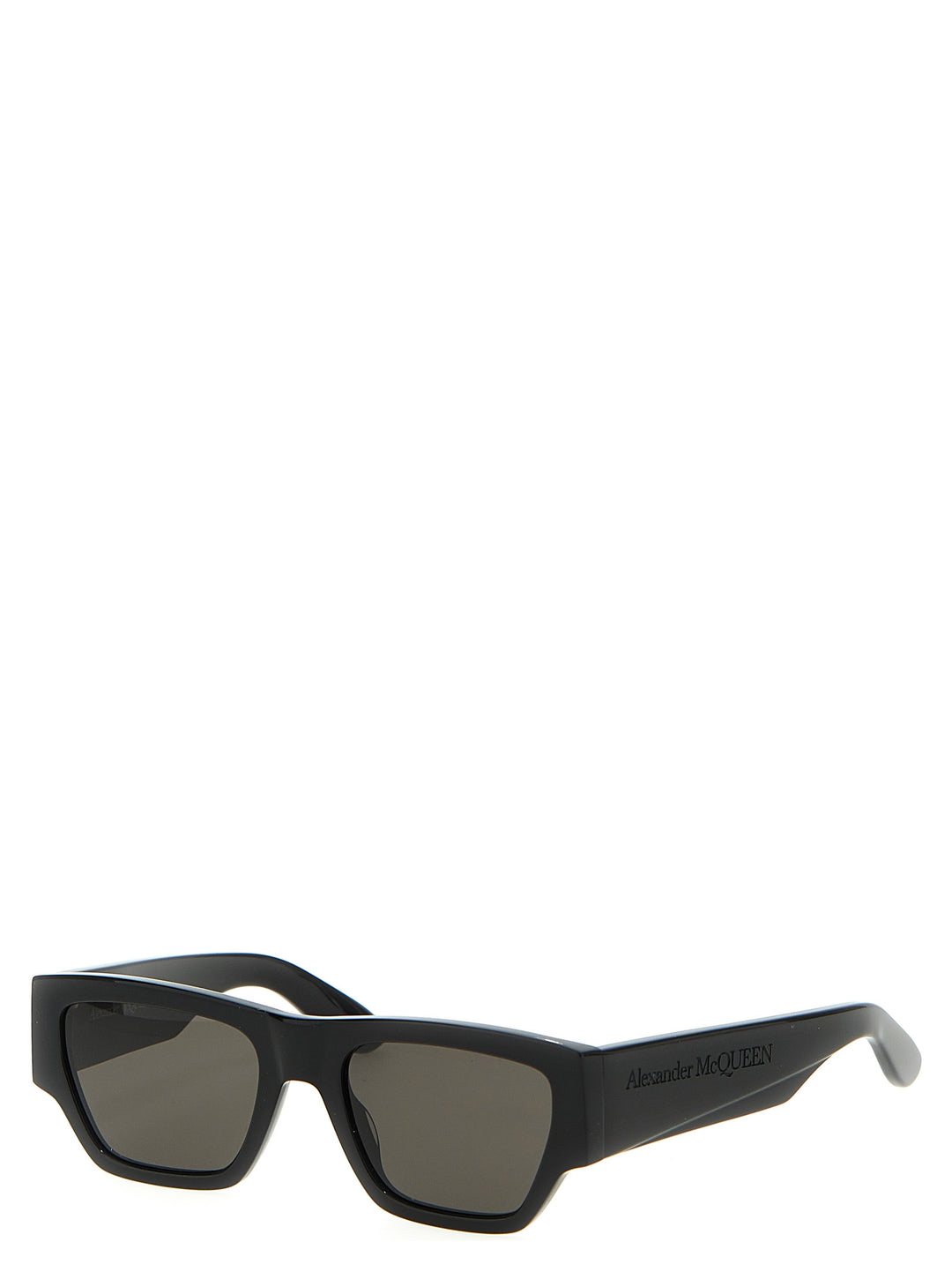 Mcqueen Angled Sunglasses Black