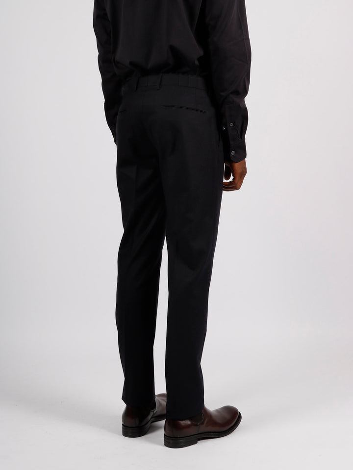 Wool stretch tailored trousers