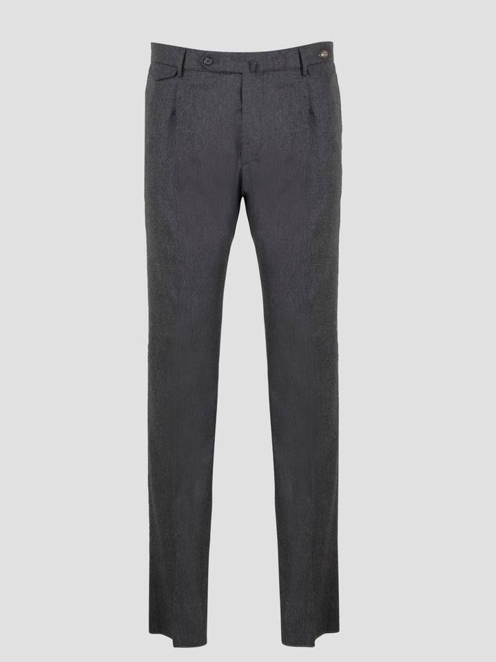 Wool stretch tailored trousers