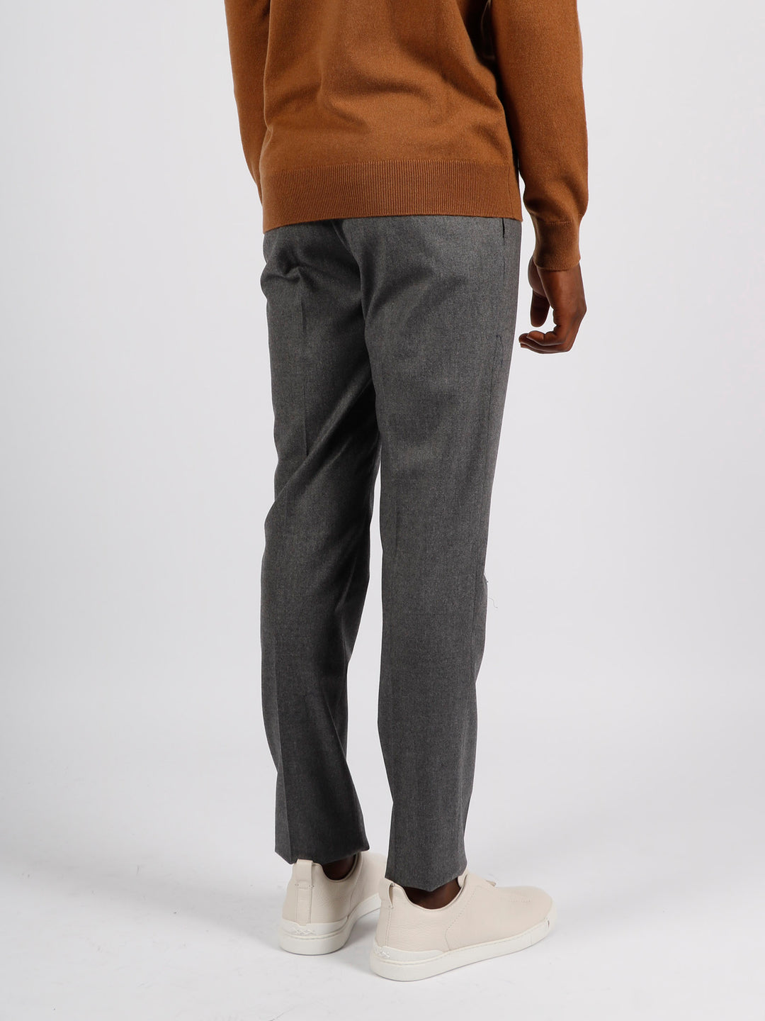 Wool stretch tailored trousers