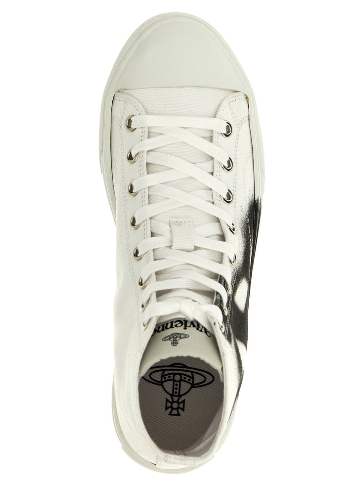 Plimsoll Sneakers White/Black