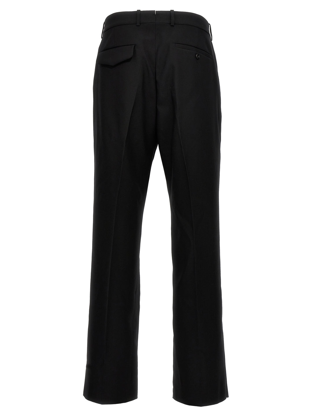 Gabardine Wool Pants Black