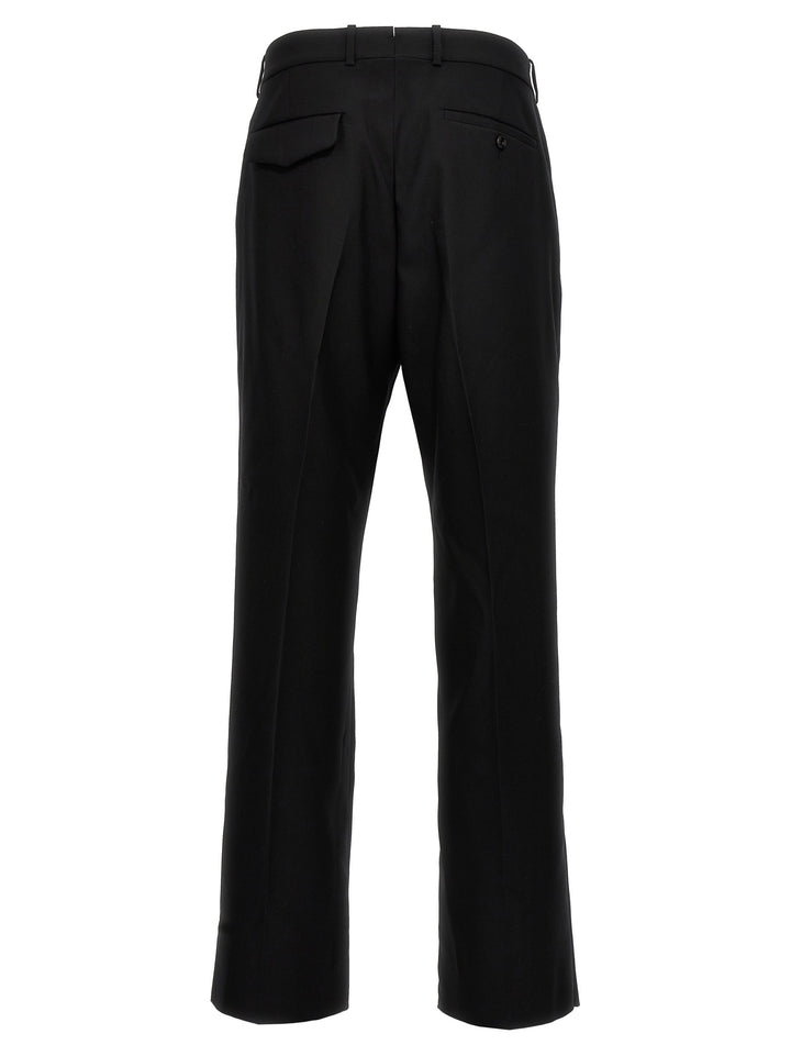 Gabardine Wool Pants Black