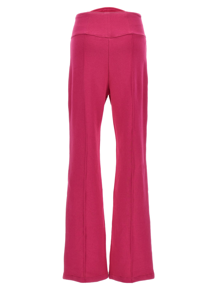 Logo Embroidery Joggers Pants Fuchsia