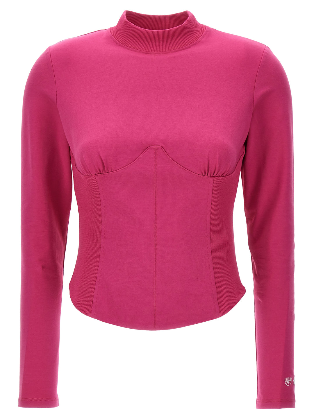 Flared Sweatshirt Fuchsia