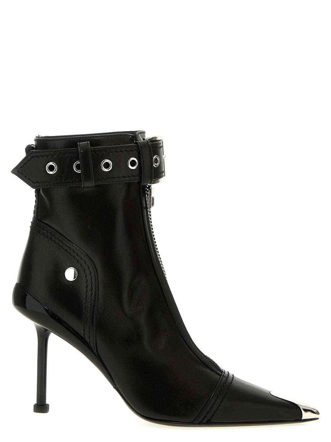 Slash Biker Boots, Ankle Boots Black