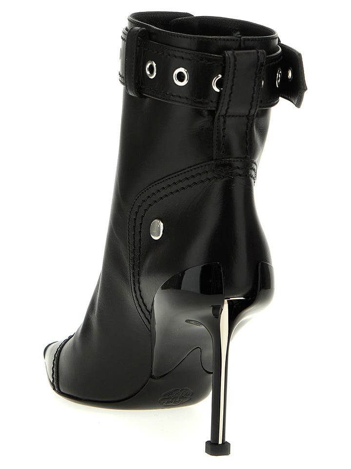 Slash Biker Boots, Ankle Boots Black