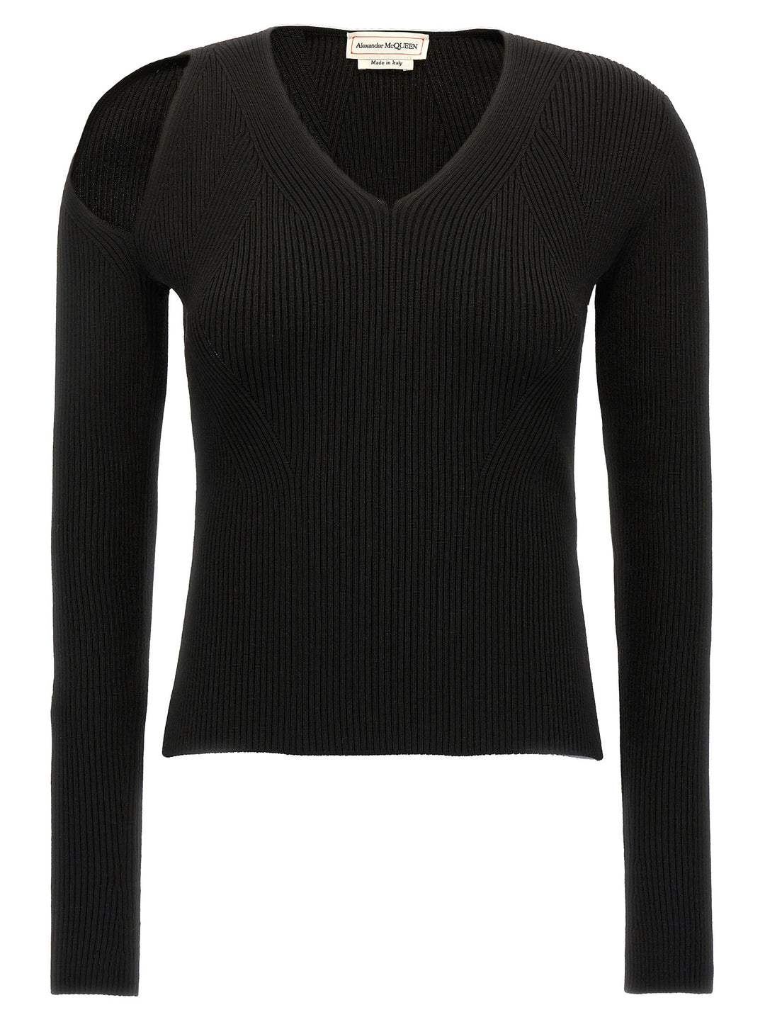 Cut-Out Sweater Sweater, Cardigans Black