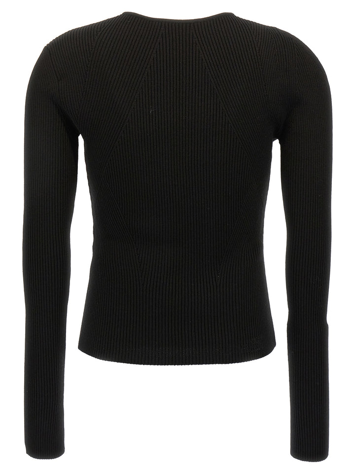 Cut-Out Sweater Sweater, Cardigans Black