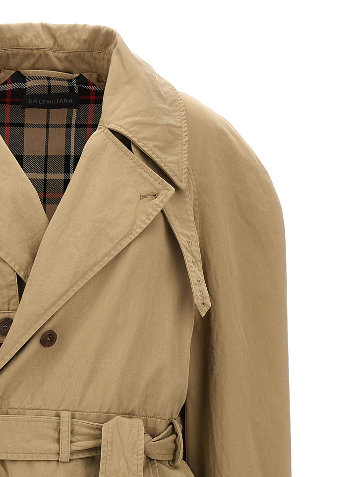 Deconstructed Coats, Trench Coats Beige