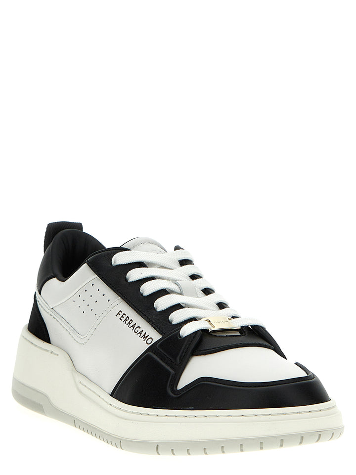 Ferragamo Dennis Sneakers - White/Black | 9e8faaf551e0bedac7f8db3e3b552cded6ae7770