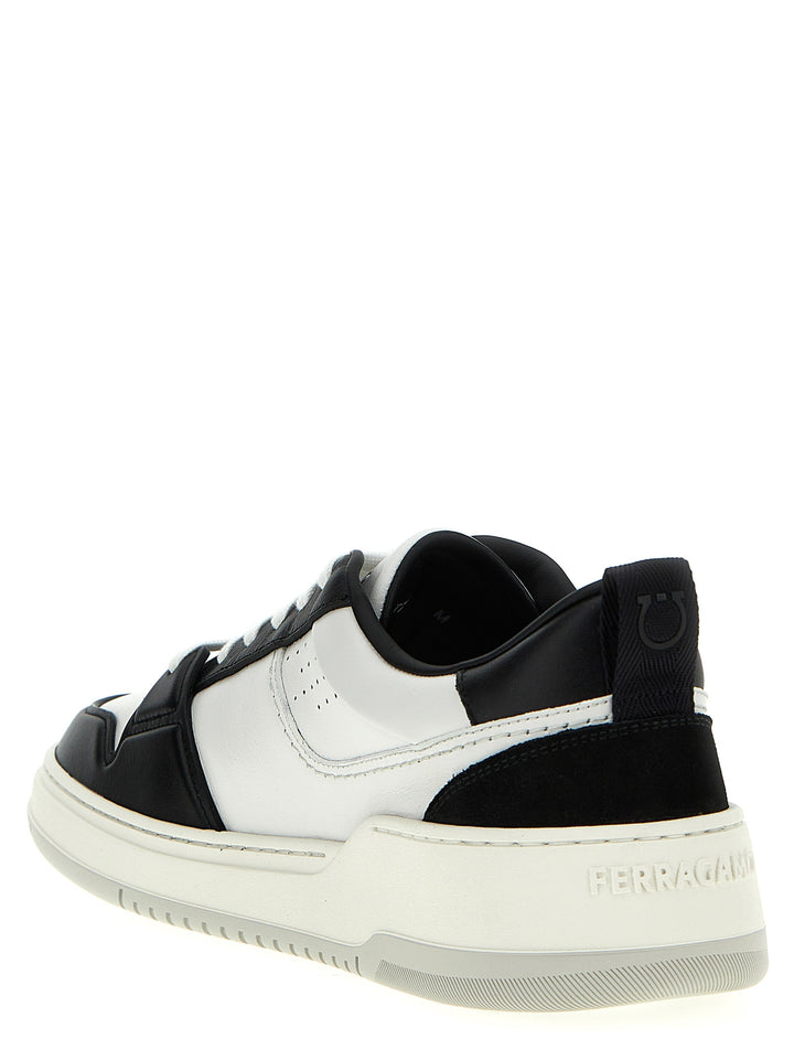Ferragamo Dennis Sneakers - White/Black | 181acc2c4674a3e79215946ee604d27831a19b8a