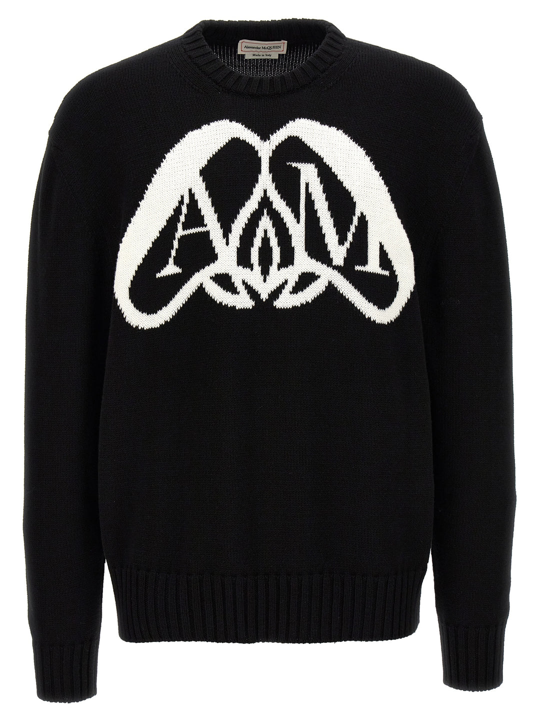 Logo Seal Sweater, Cardigans White/Black