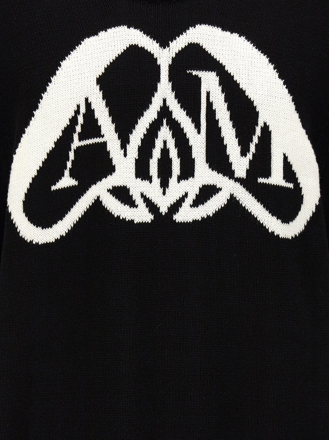 Logo Seal Sweater, Cardigans White/Black