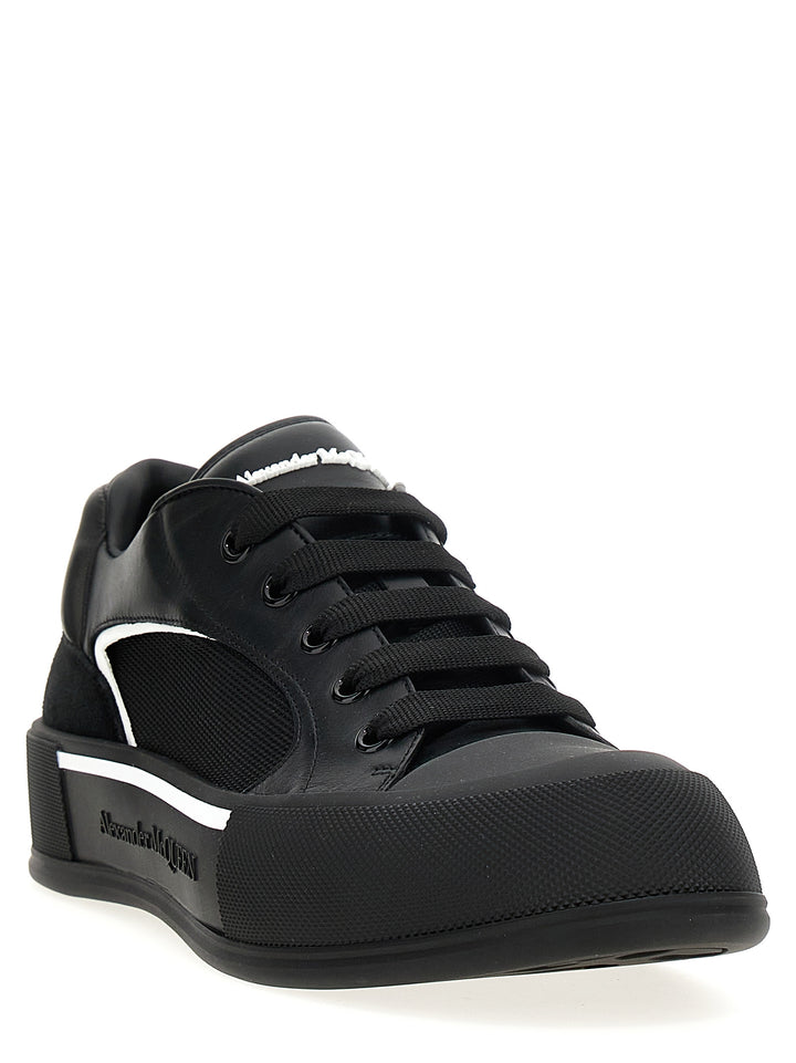 Neoprene Canvas Sneakers White/Black