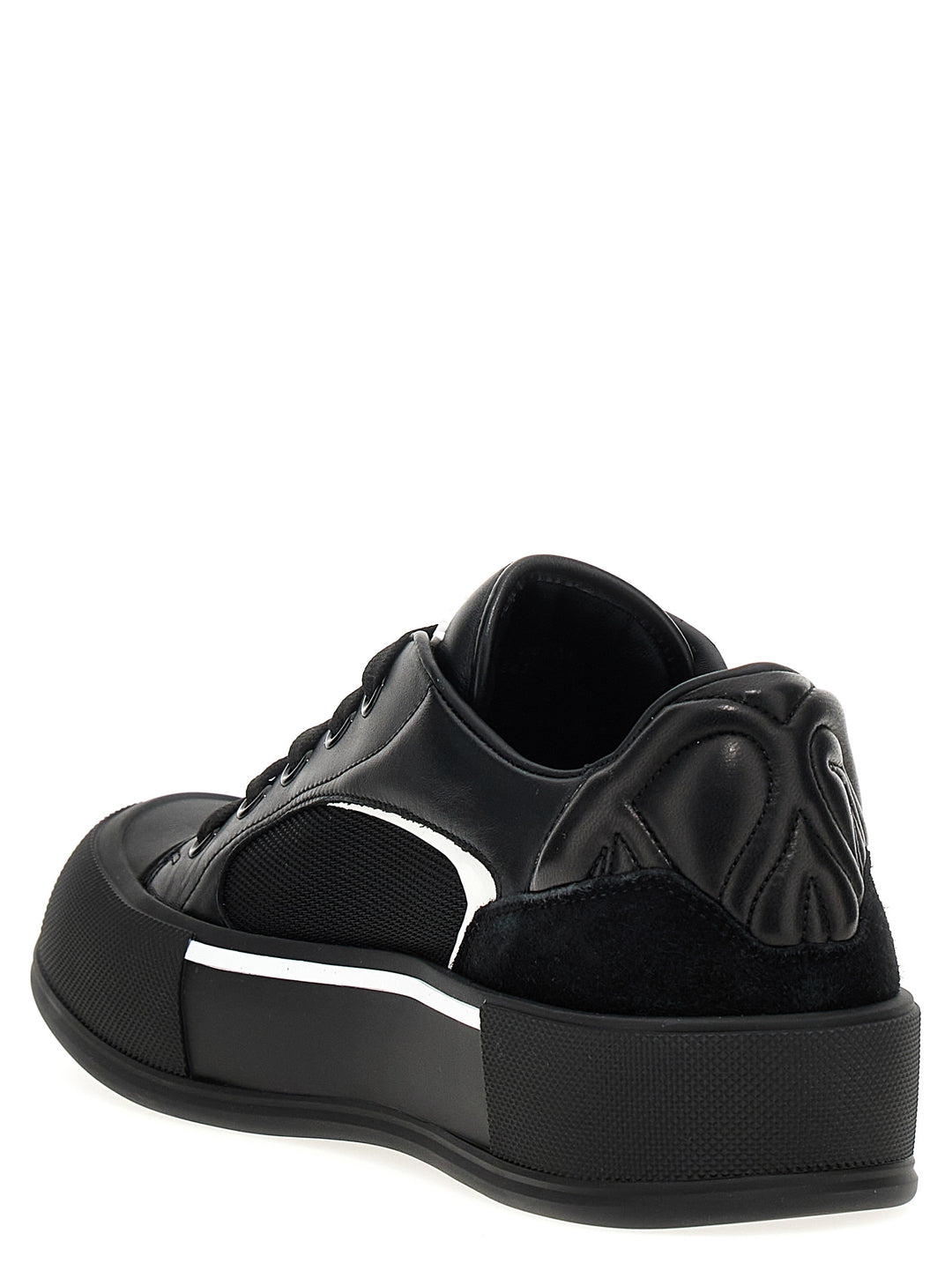 Neoprene Canvas Sneakers White/Black