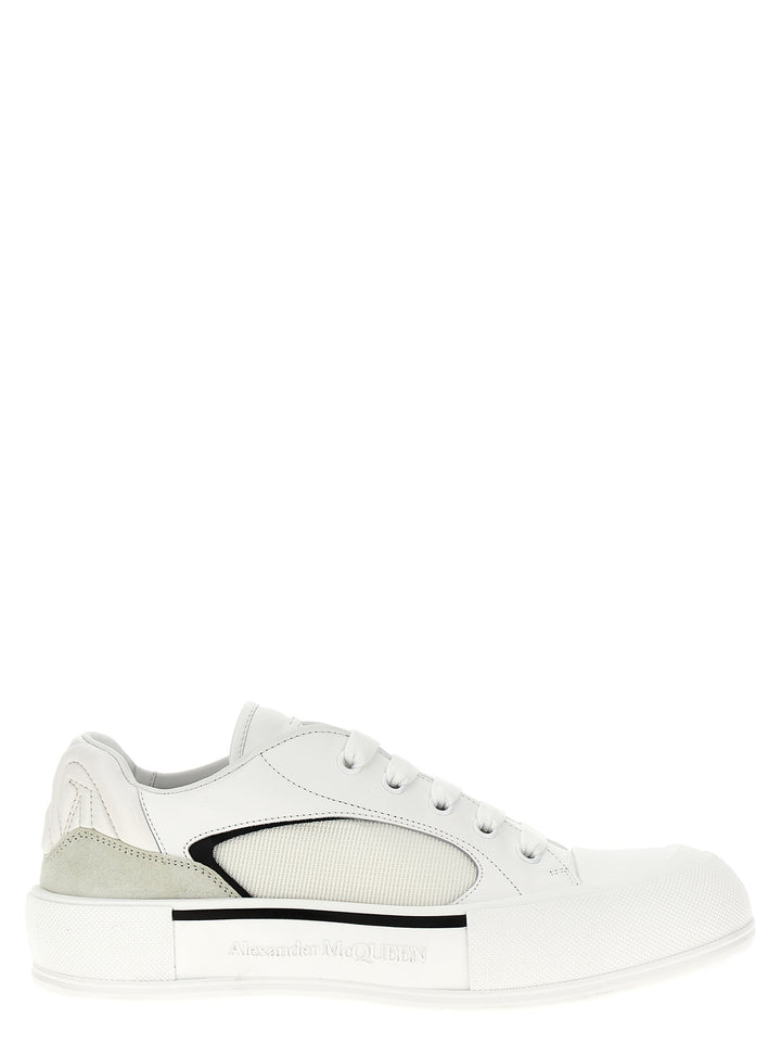 Neoprene Canvas Sneakers White/Black