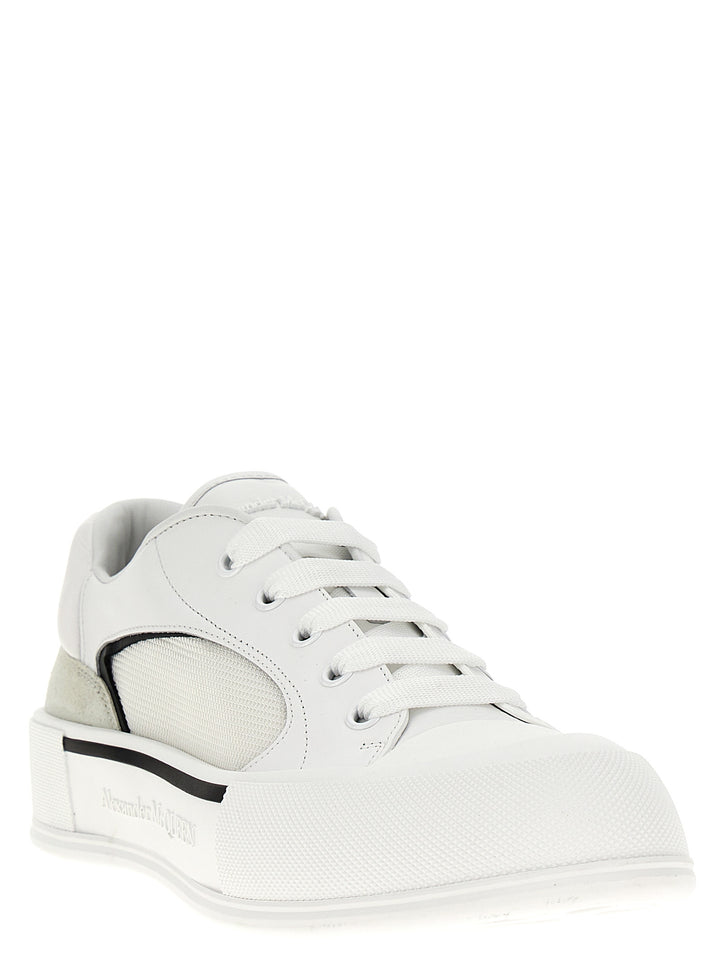 Neoprene Canvas Sneakers White/Black