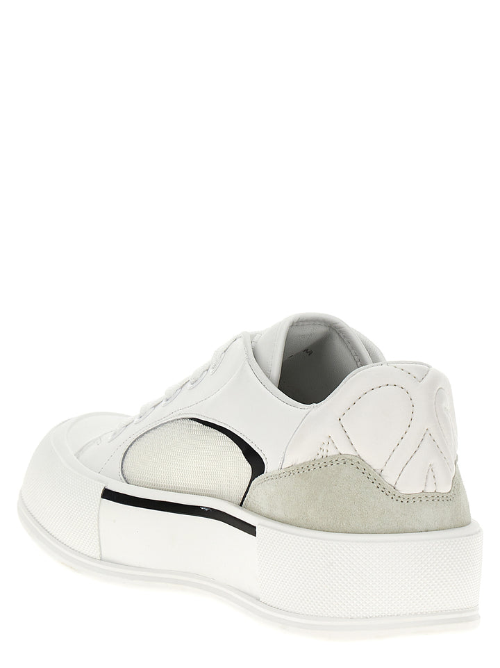 Neoprene Canvas Sneakers White/Black