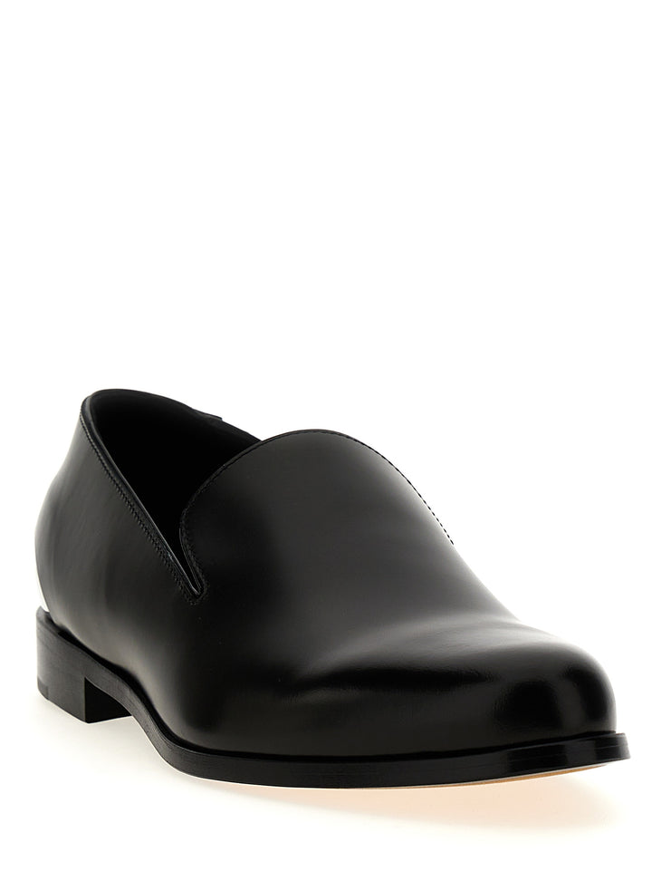 Leather Loafers Black