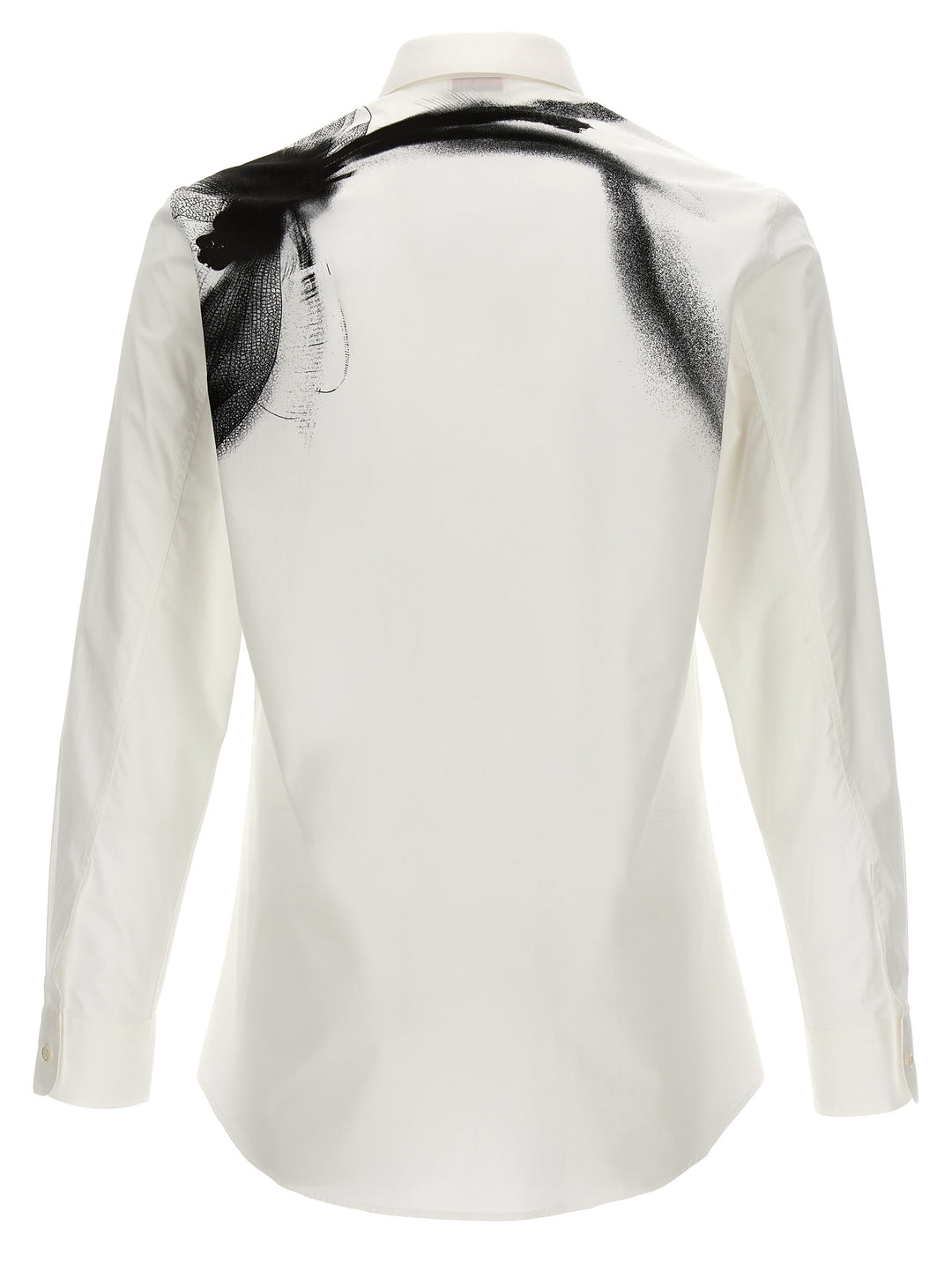 Printed Shirt Shirt, Blouse White/Black