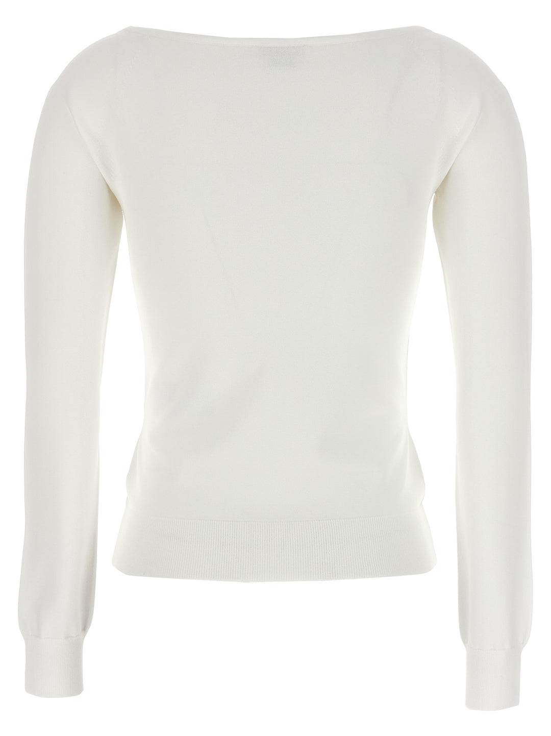 Square Neckline Top Tops White