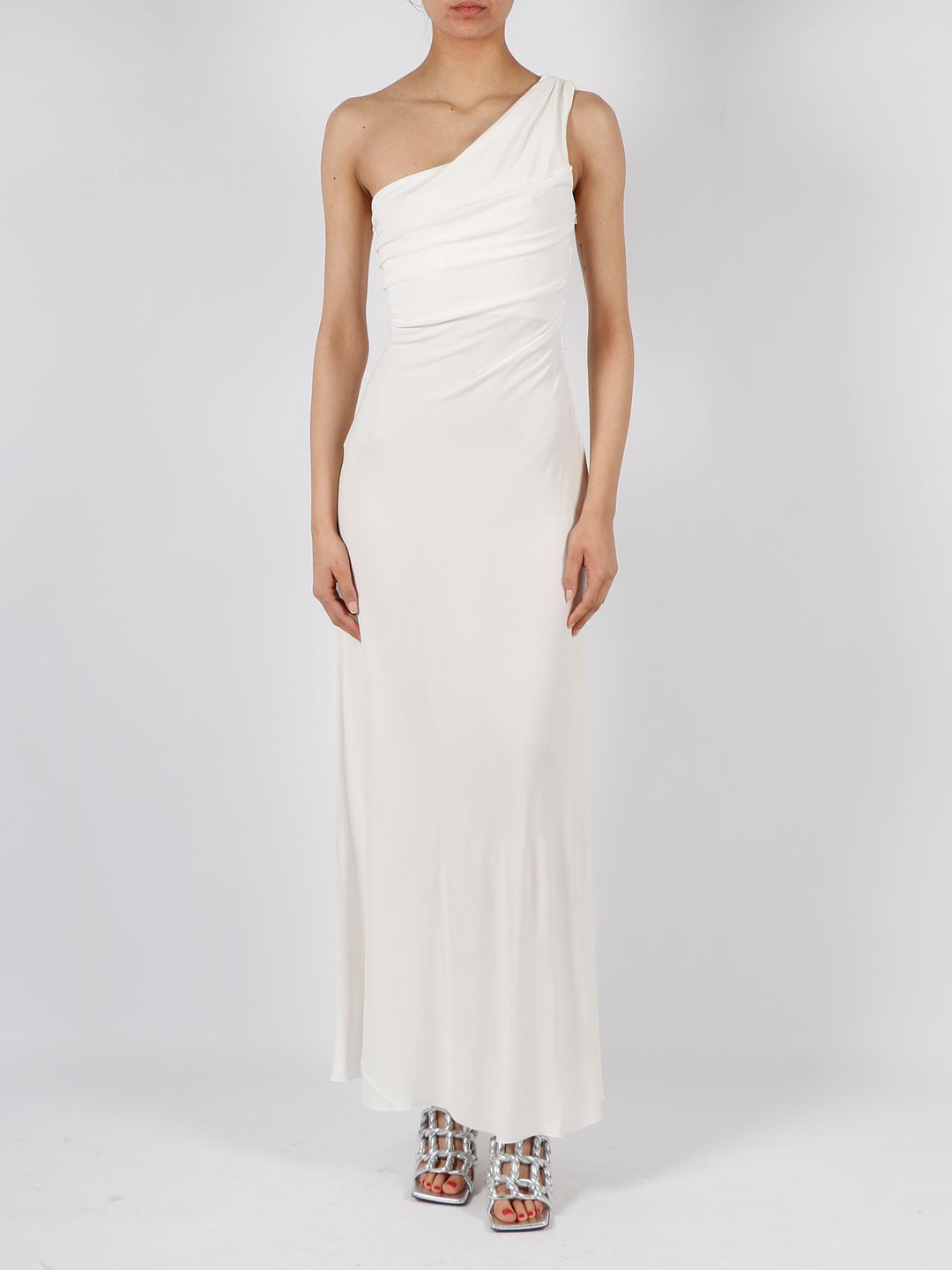 One shoulder long dress