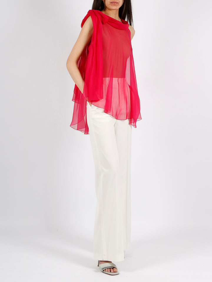 Silk chiffon blouse