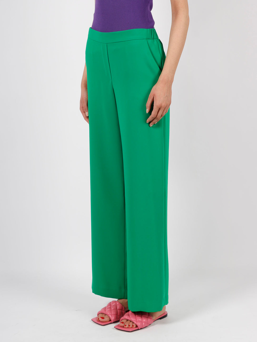 Panty wide leg trousers