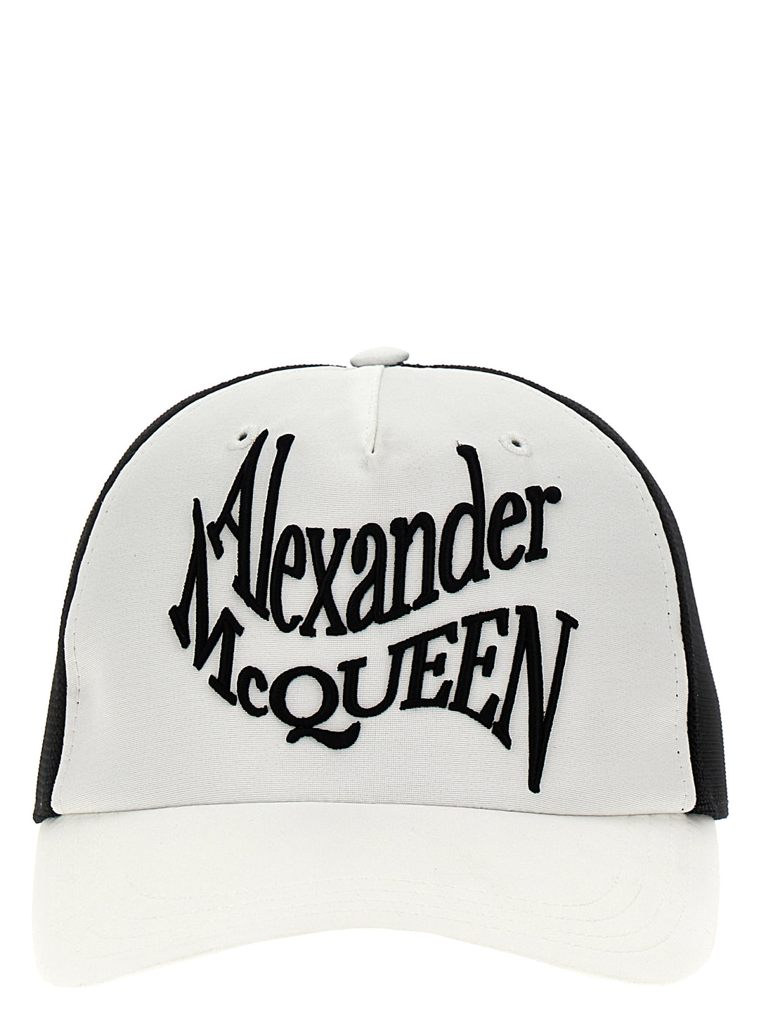 Warped Logo Hats White/Black