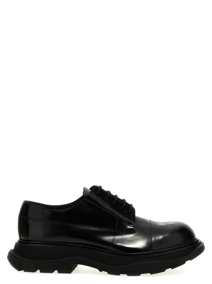 Lace-Up Leather Lace Up Shoes Black