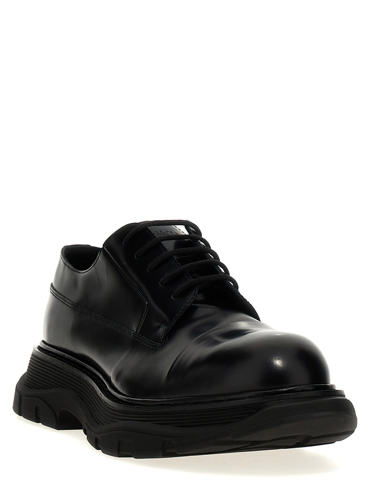 Lace-Up Leather Lace Up Shoes Black