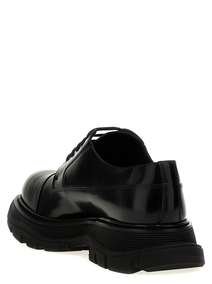 Lace-Up Leather Lace Up Shoes Black