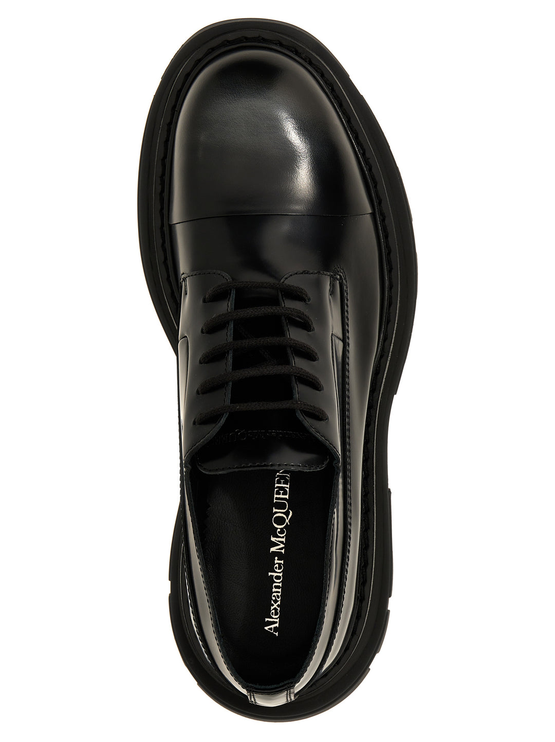 Lace-Up Leather Lace Up Shoes Black