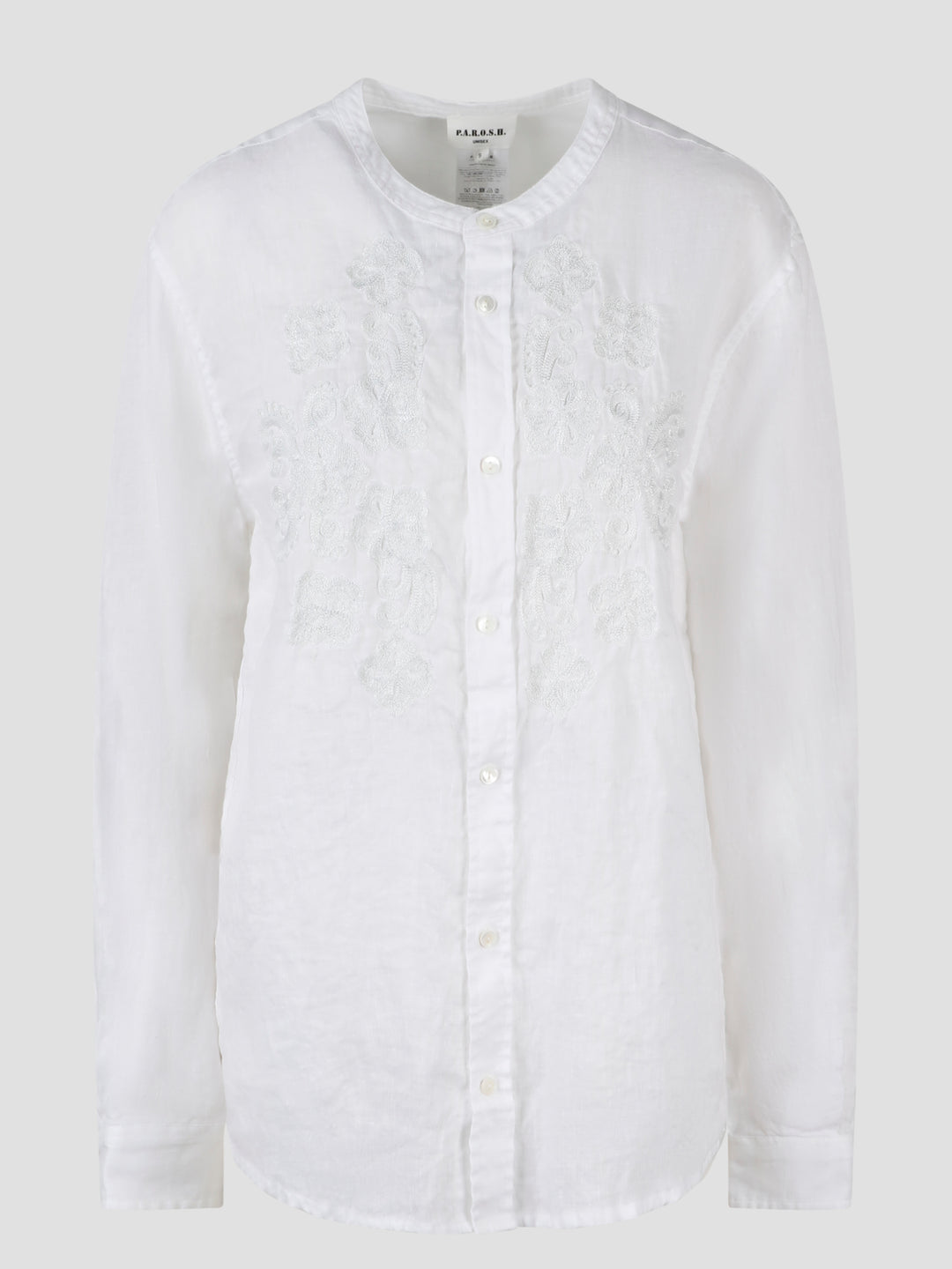 Embroidered linen shirt