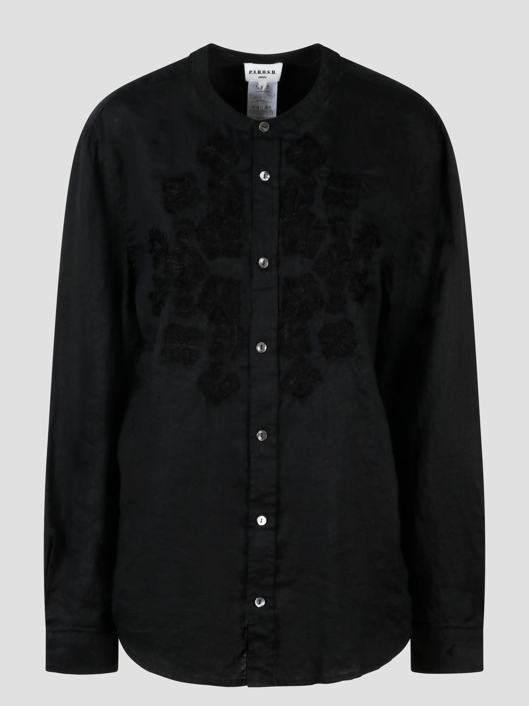 Embroidered linen shirt