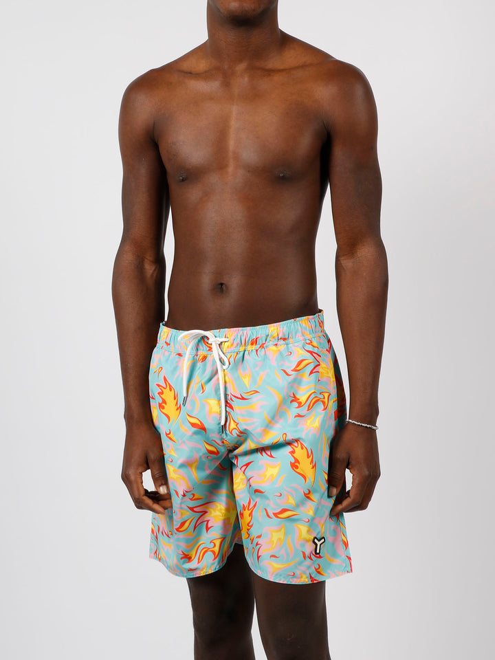 Printed swim short