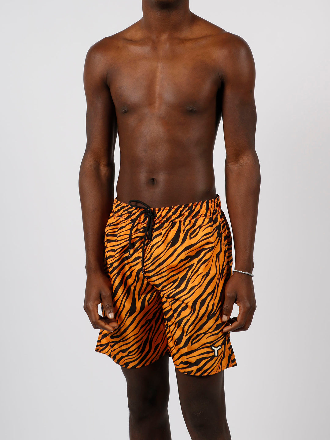 Orange zebra swimshort