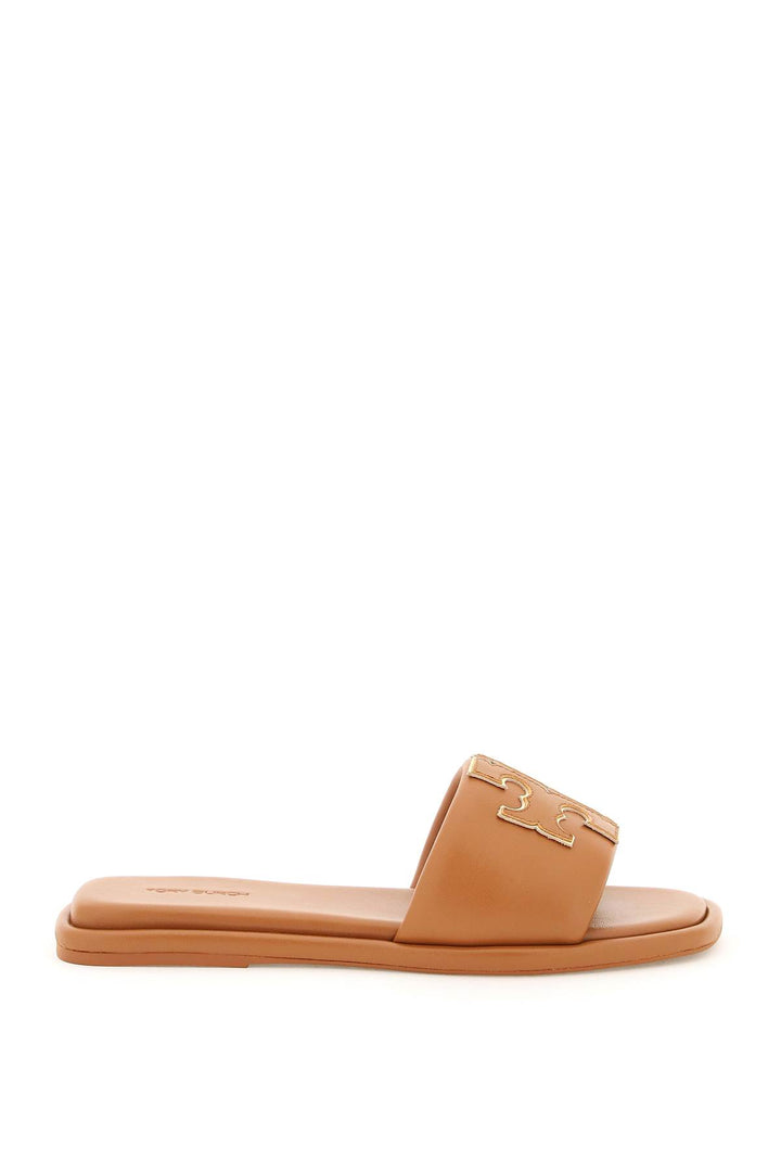 Double T Leather Slides - Tory Burch - Women