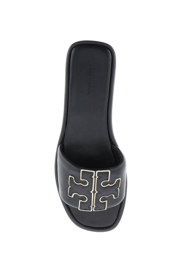 Double T Leather Slides - Tory Burch - Women