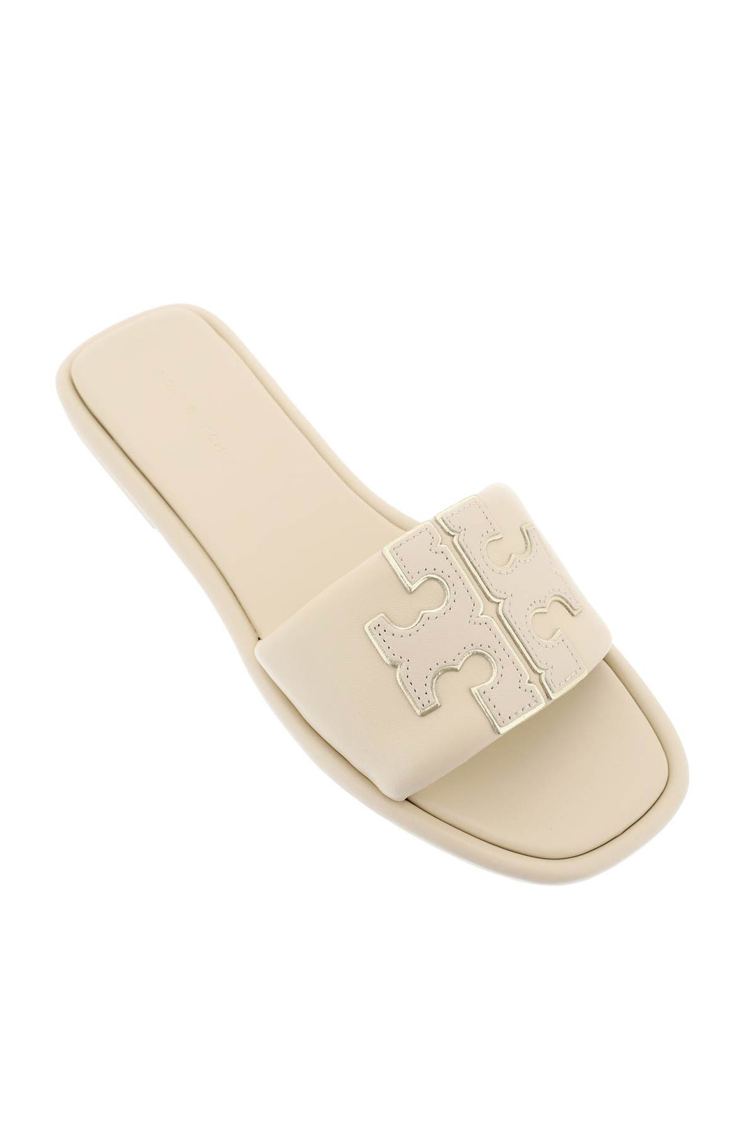 Double T Leather Slides - Tory Burch - Women