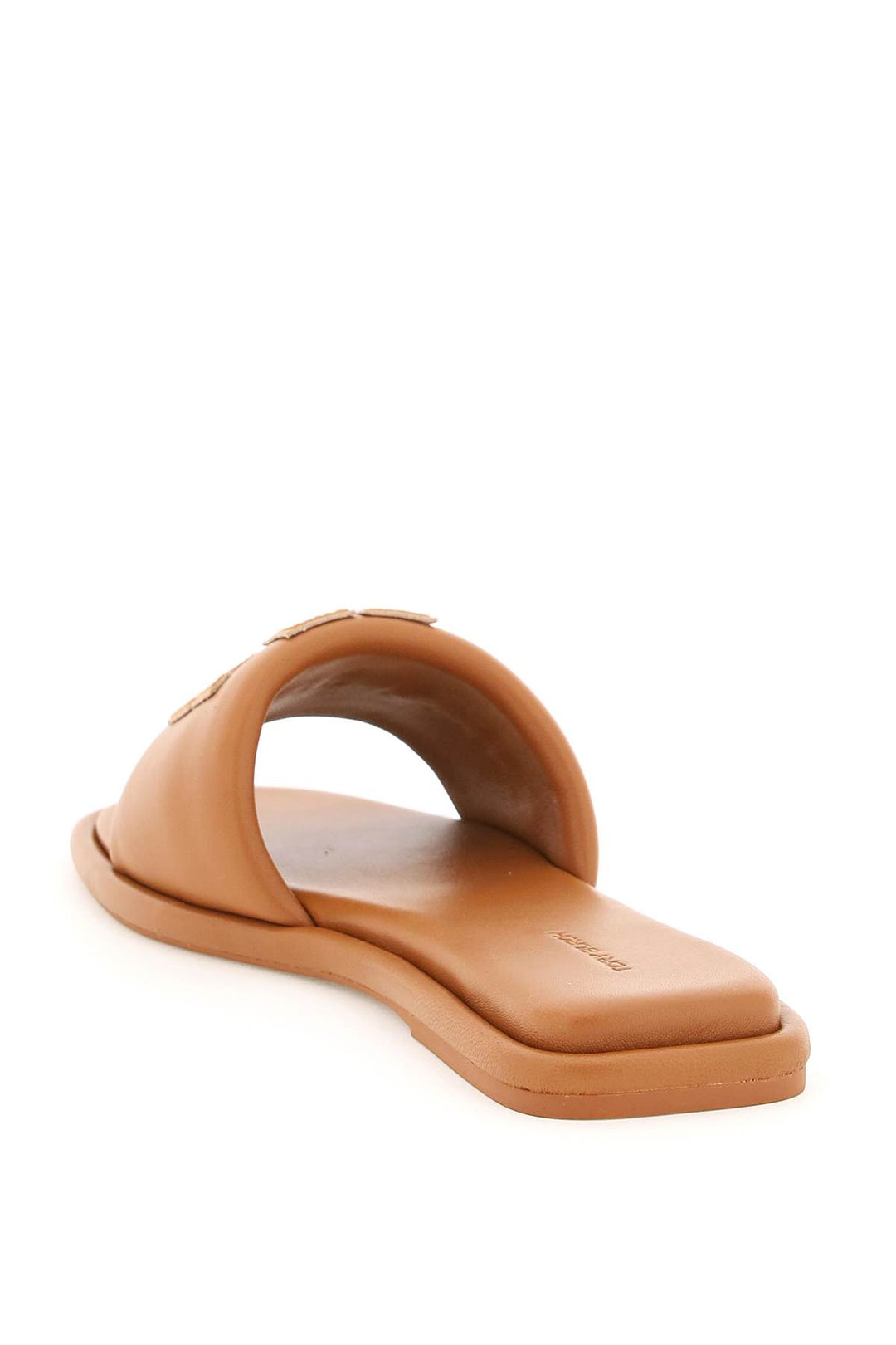 Double T Leather Slides - Tory Burch - Women