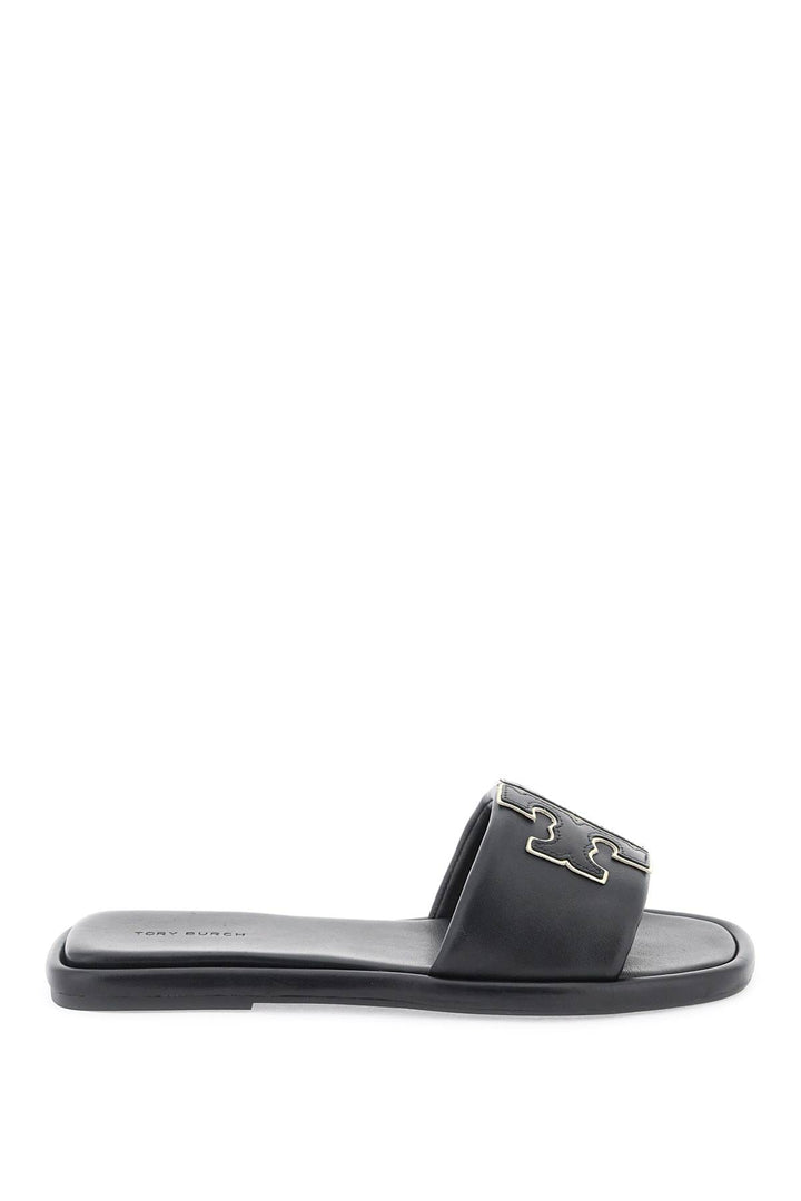 Double T Leather Slides - Tory Burch - Women