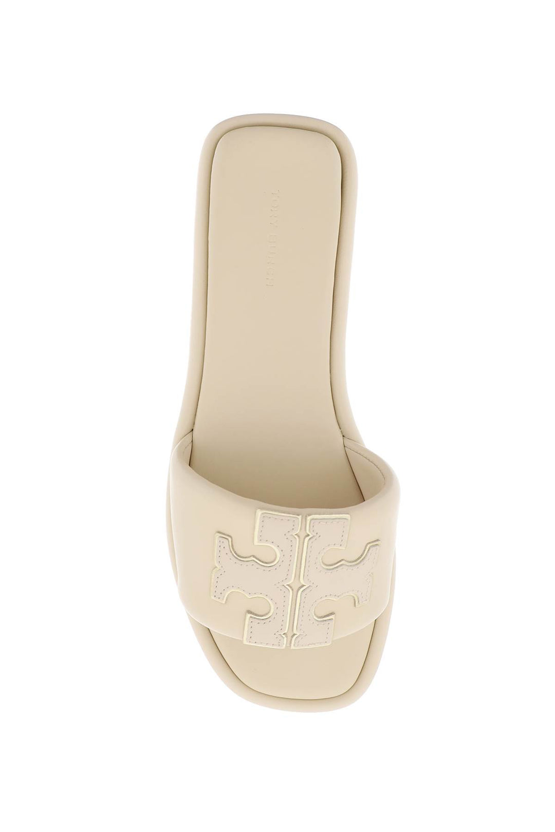 Double T Leather Slides - Tory Burch - Women