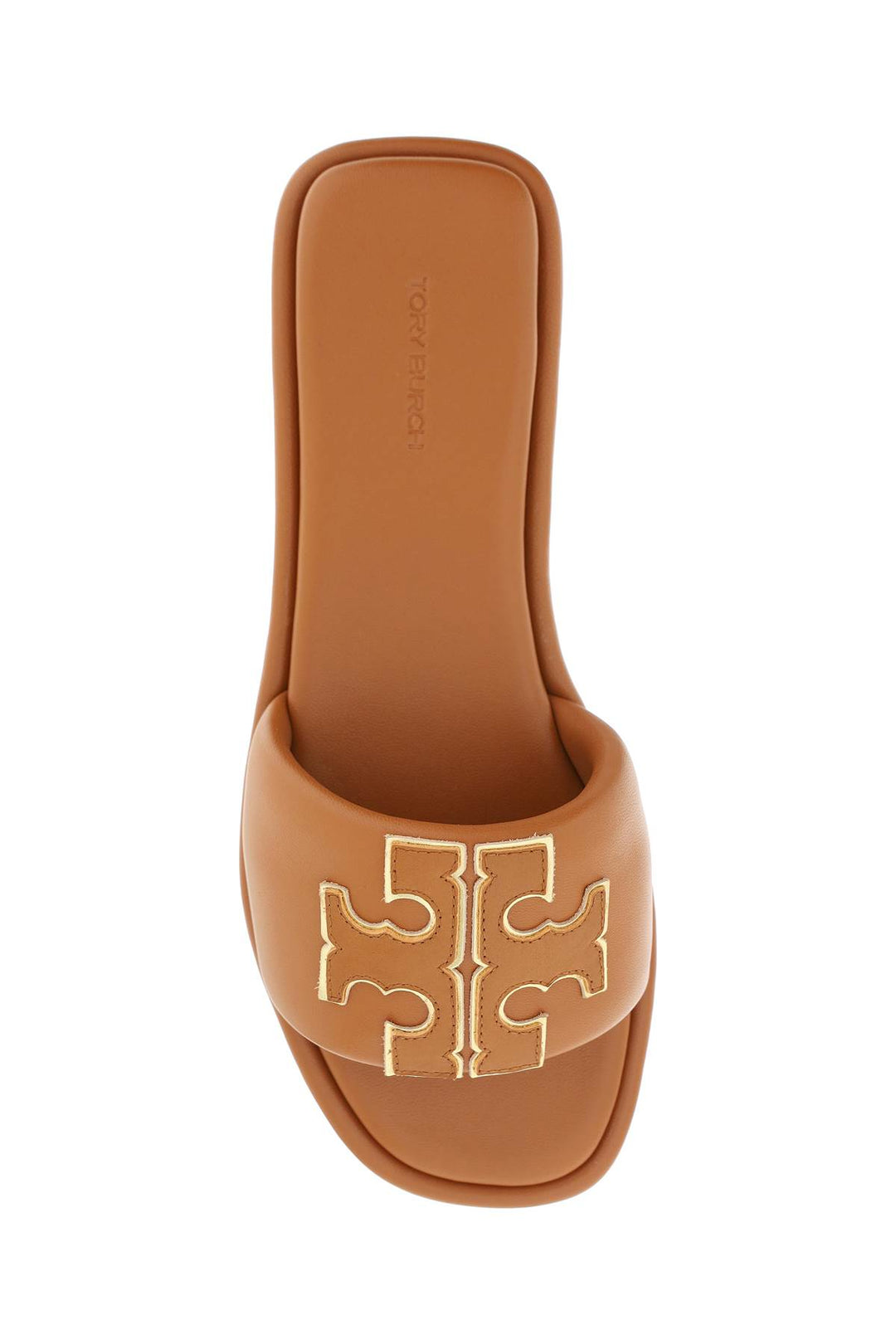 Double T Leather Slides - Tory Burch - Women