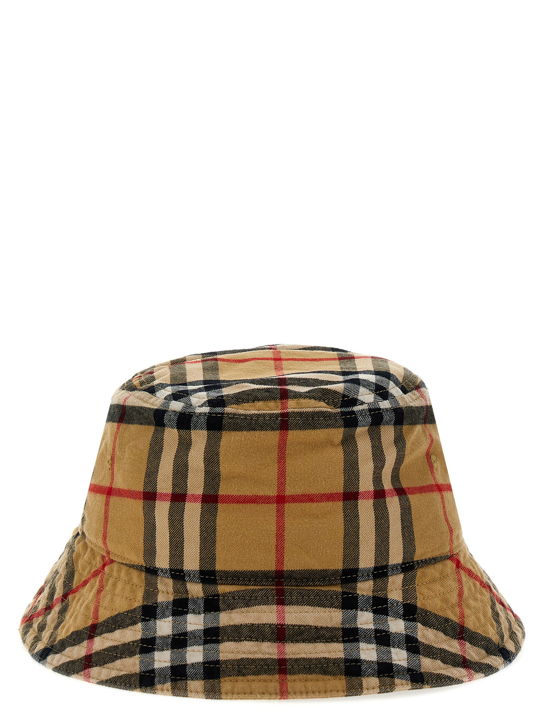 Bucket Hat Check Hats Beige