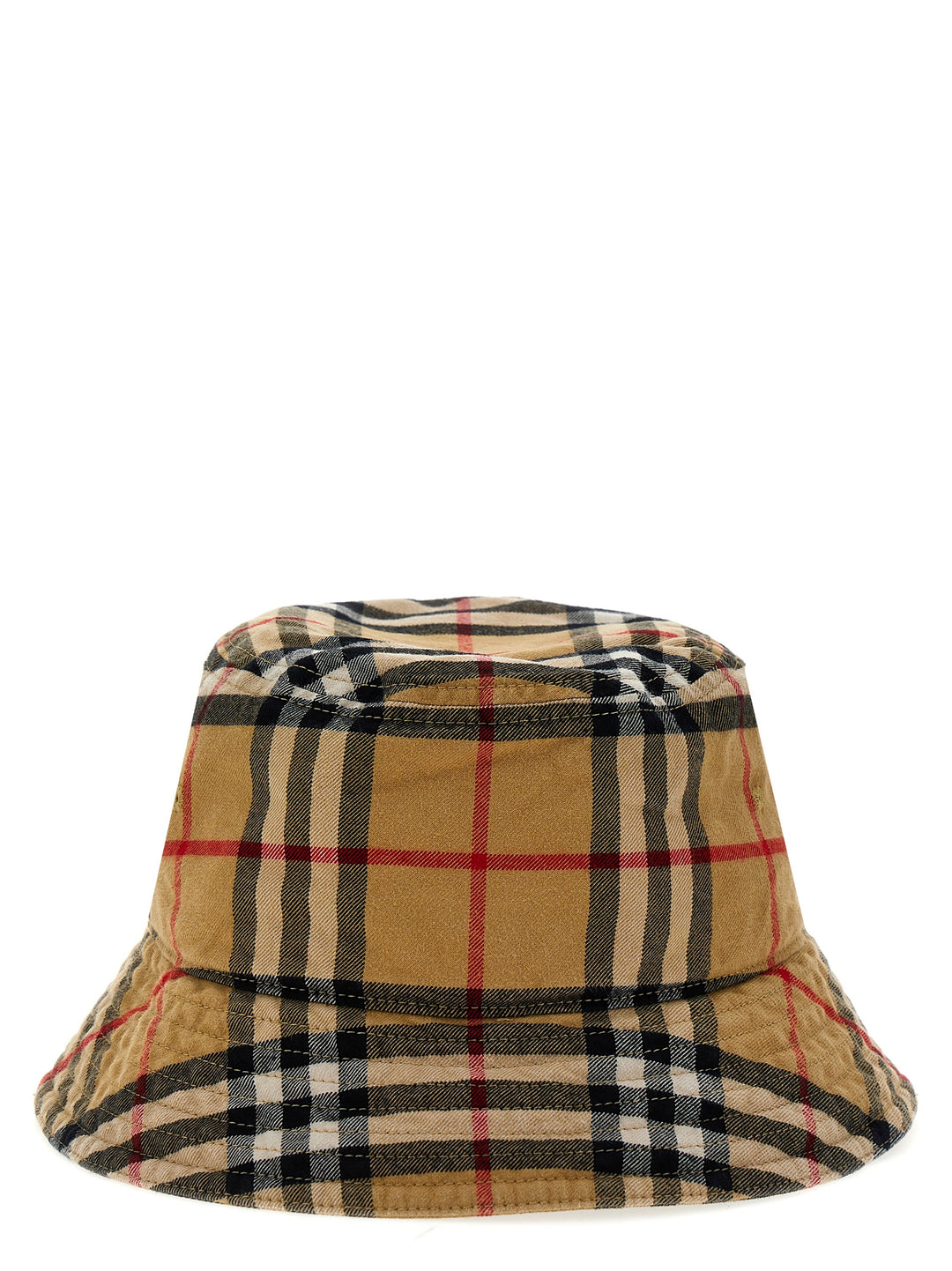 Bucket Hat Check Hats Beige