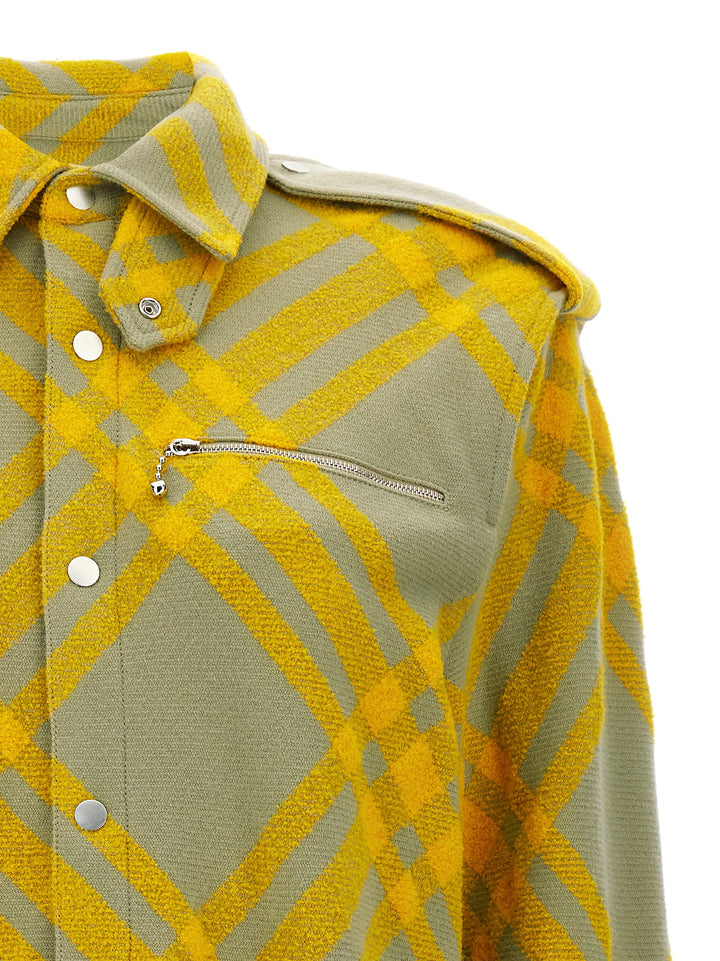 Check Overshirt Shirt, Blouse Yellow